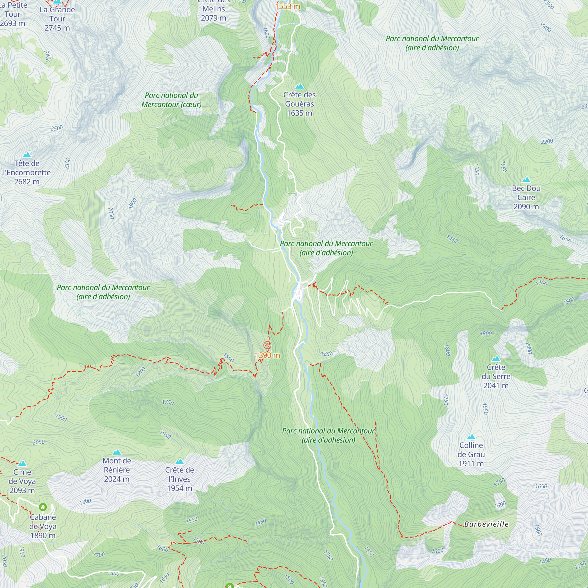 Point d'information touristique d'Entraunes map