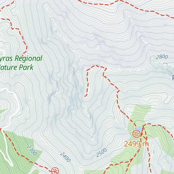 Map of Cote Belle Antécime sud