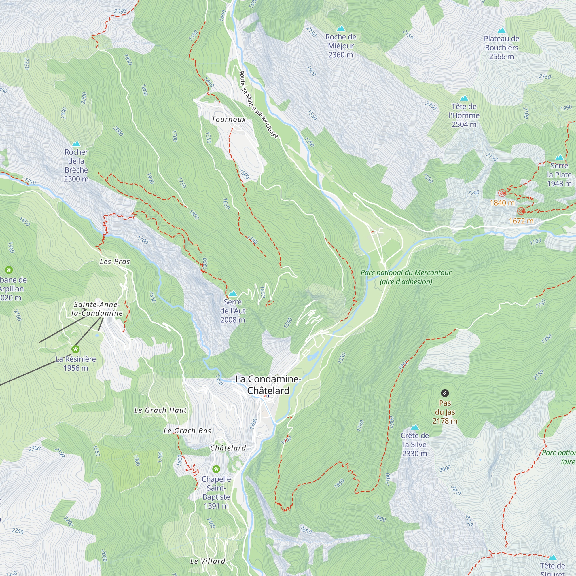 Téléphérique map
