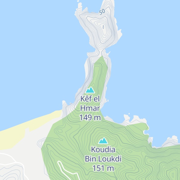 Map of Kêf el Hmar