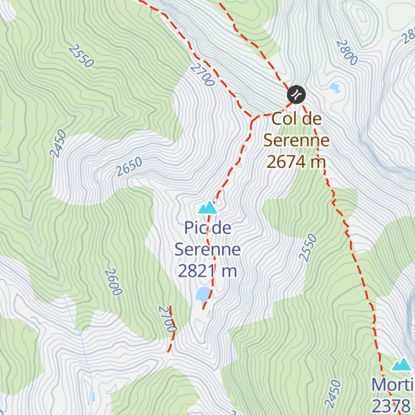 Map of Pic de Serenne