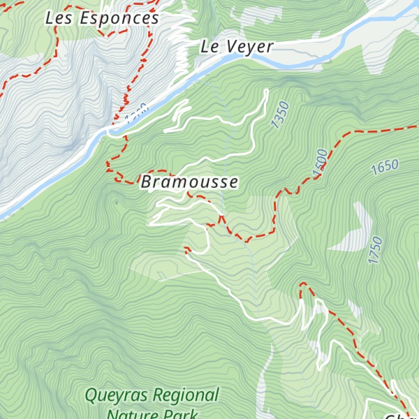Map of Gîte d'étape Le Riou Vert