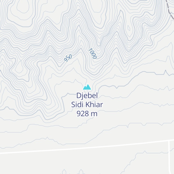 Map of Djebel Sidi Khiar