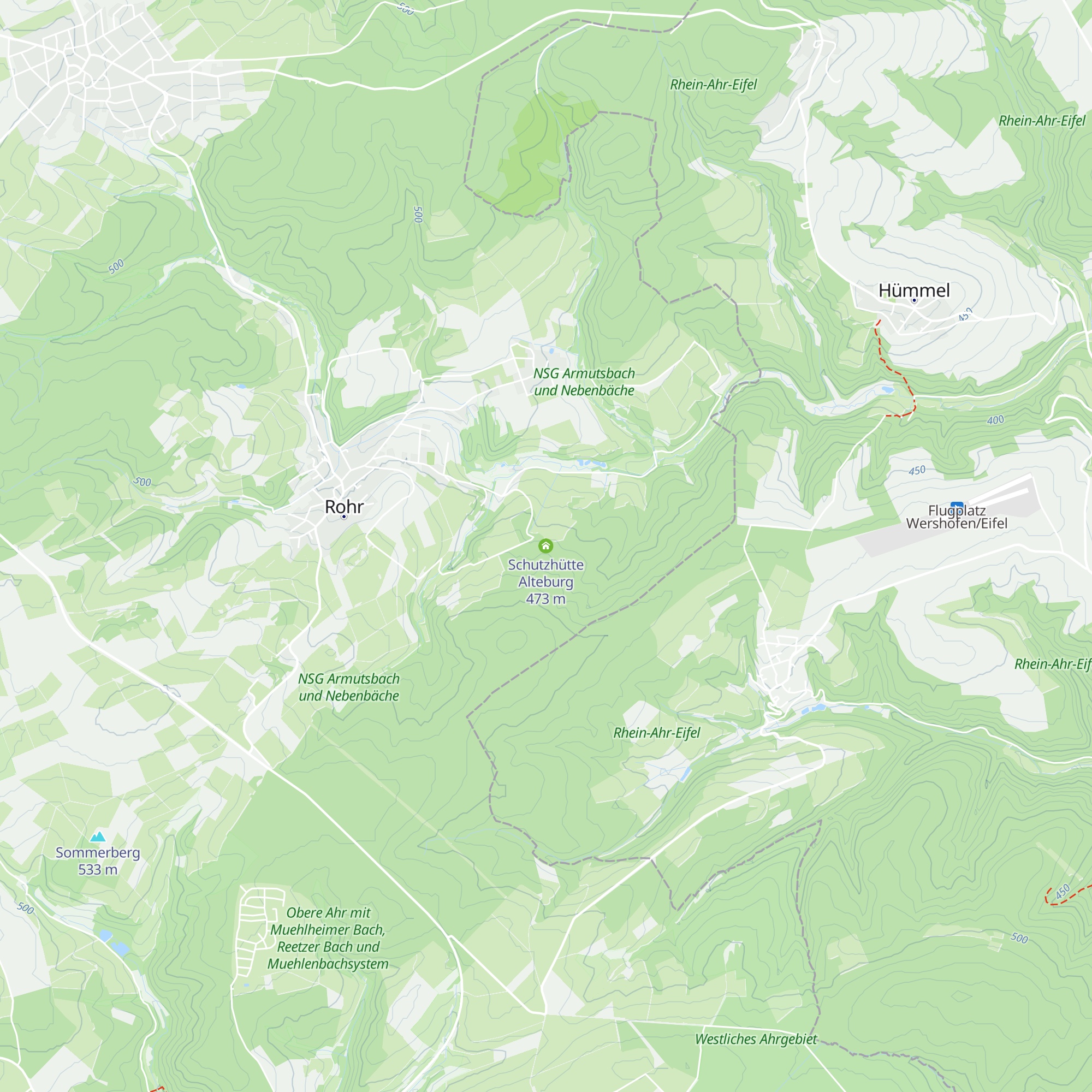 Schutzhütte Alteburg map