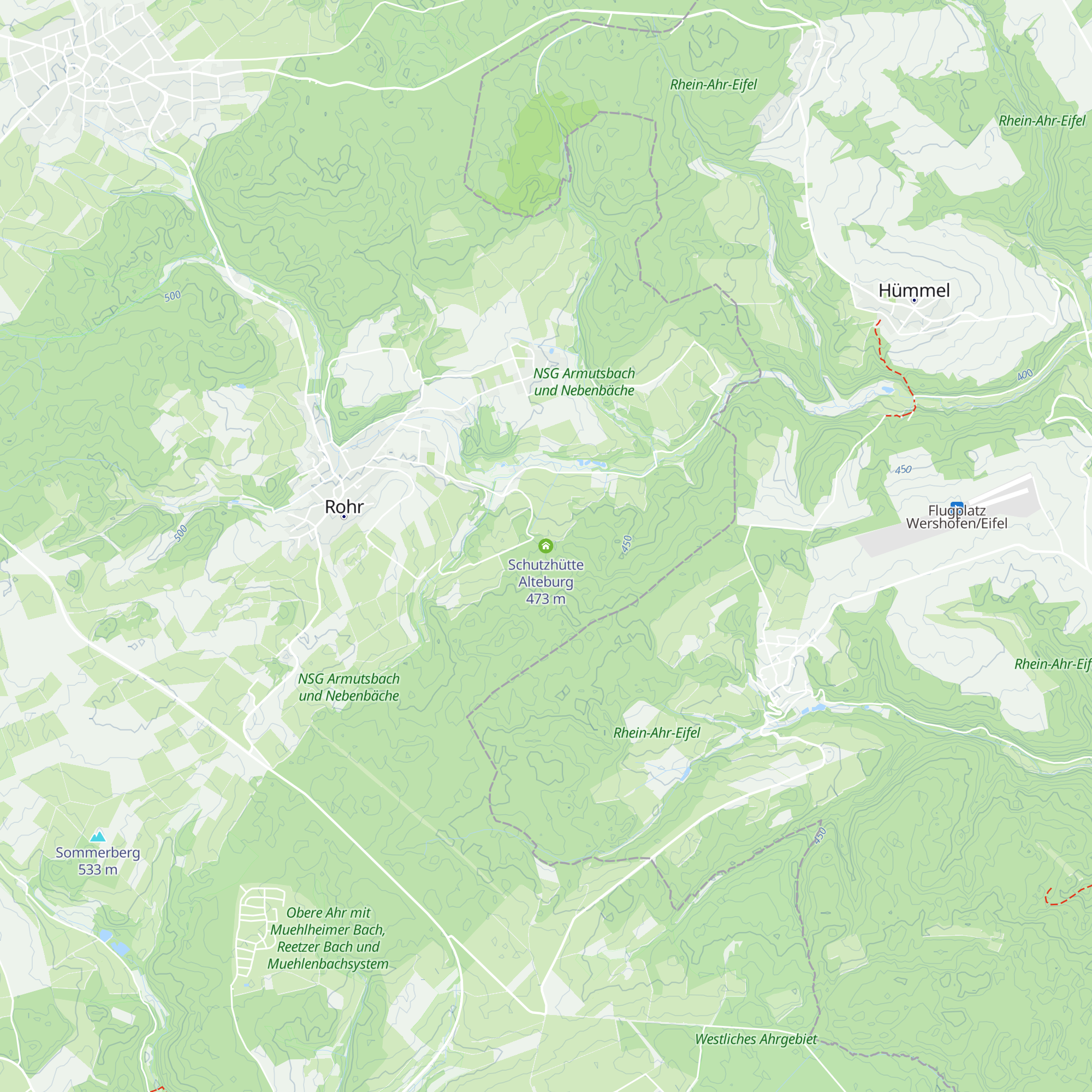 Schutzhütte Alteburg map