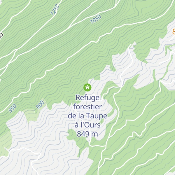Map of Refuge forestier de la Taupe à l'Ours