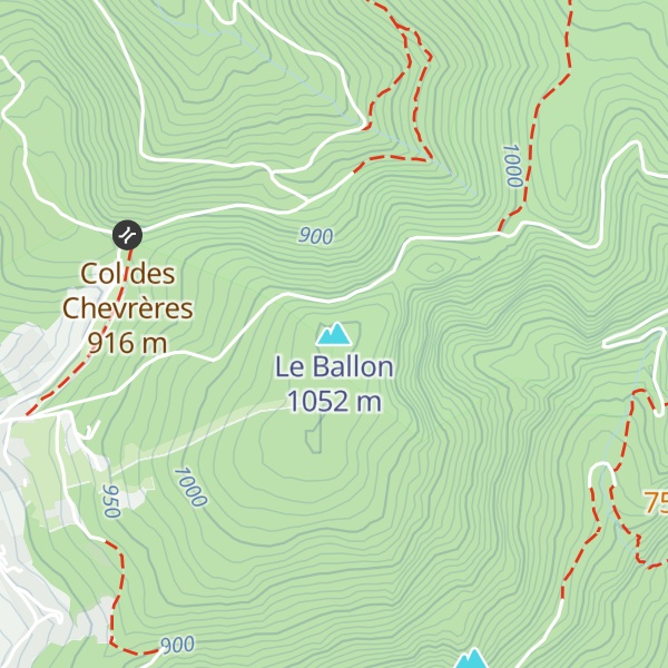 Map of Le Ballon