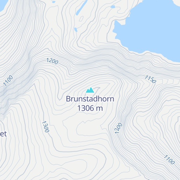 Map of Brunstadhorn
