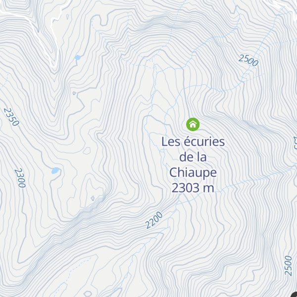 Map of La Chiaupe