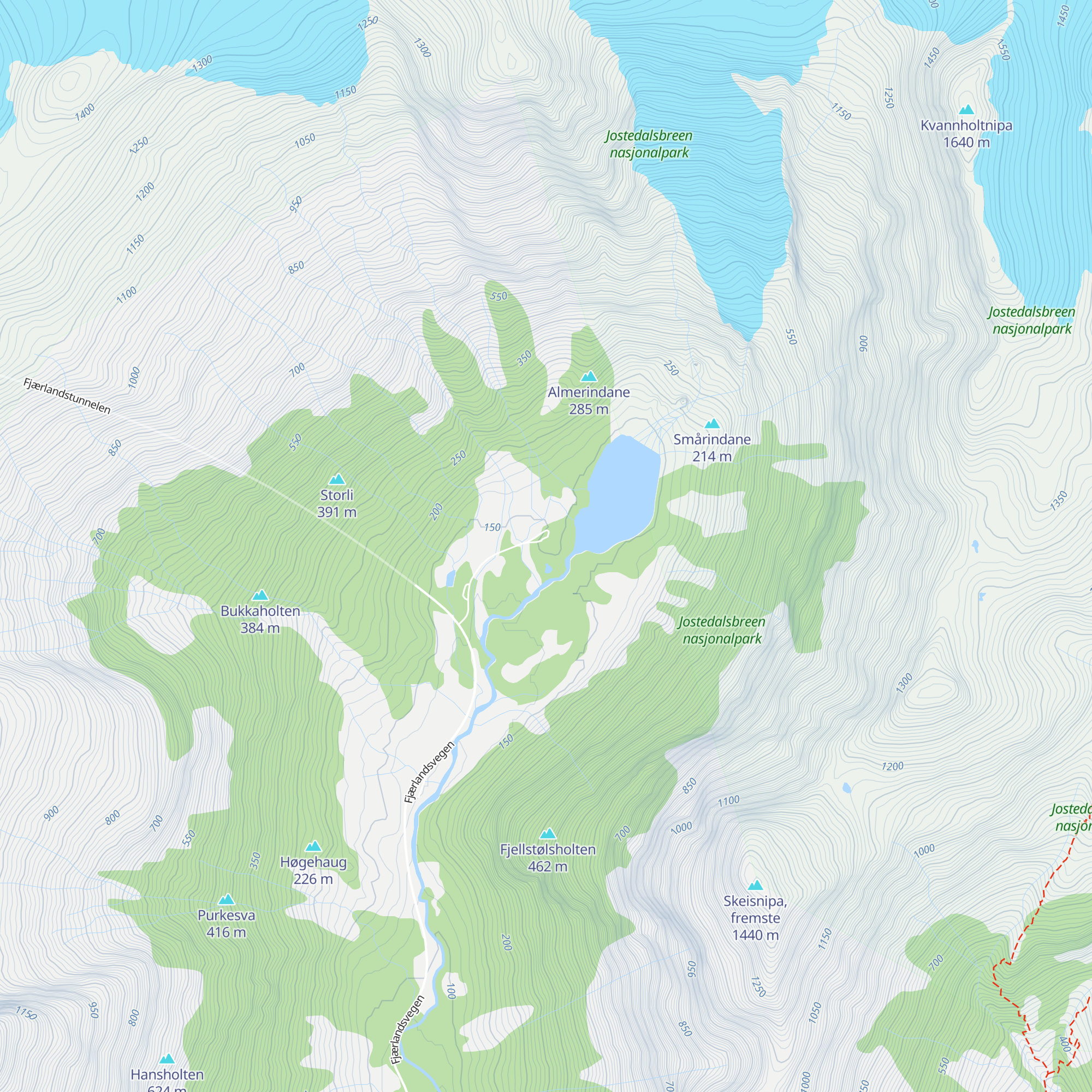 Brevasshytta map