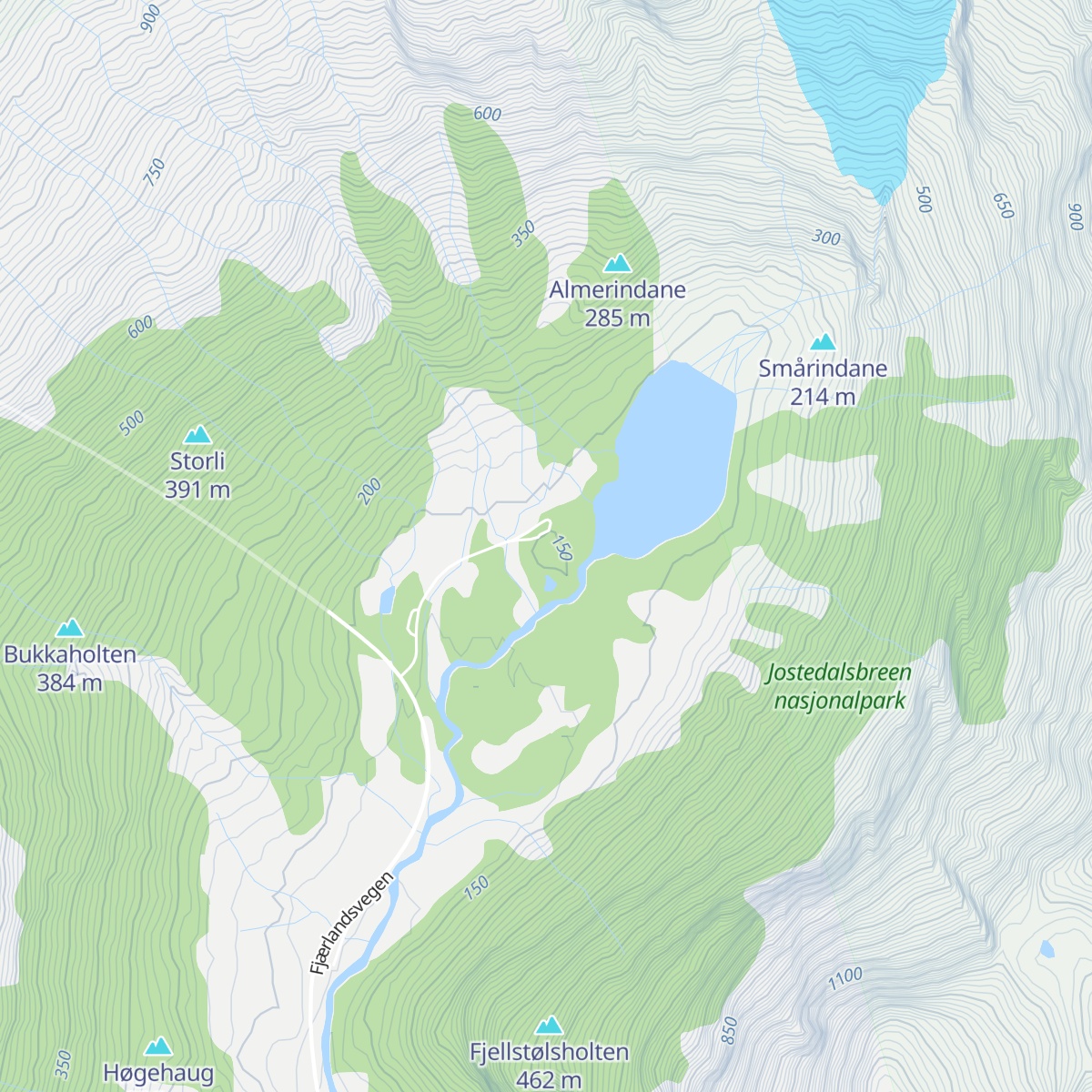 Brevasshytta map