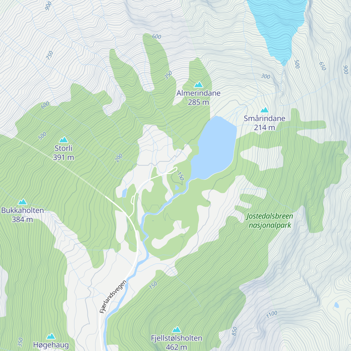 Brevasshytta map
