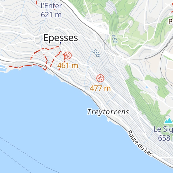 Map of La Chenalettaz