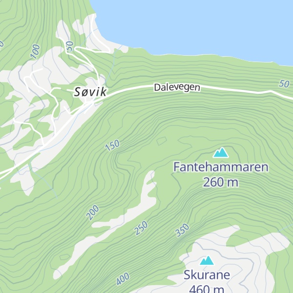 Map of Litle Kattåsen