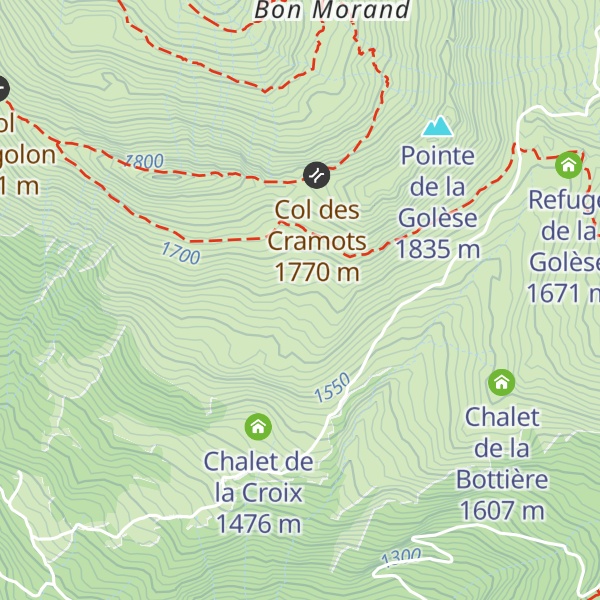 Map of Chalets des Cramots