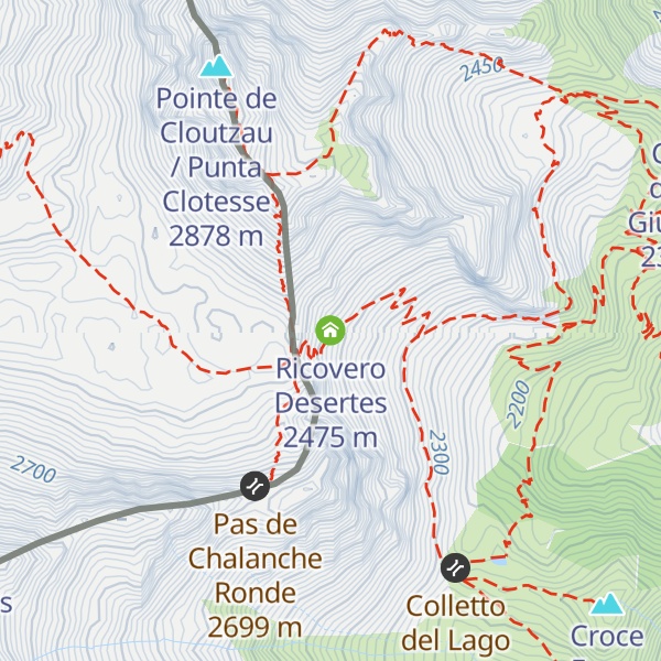 Map of Ricovero Desertes