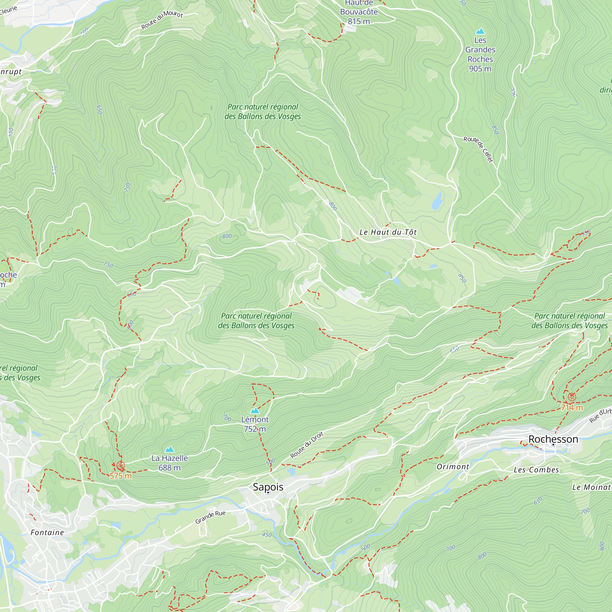 Gîtes Lebedel map