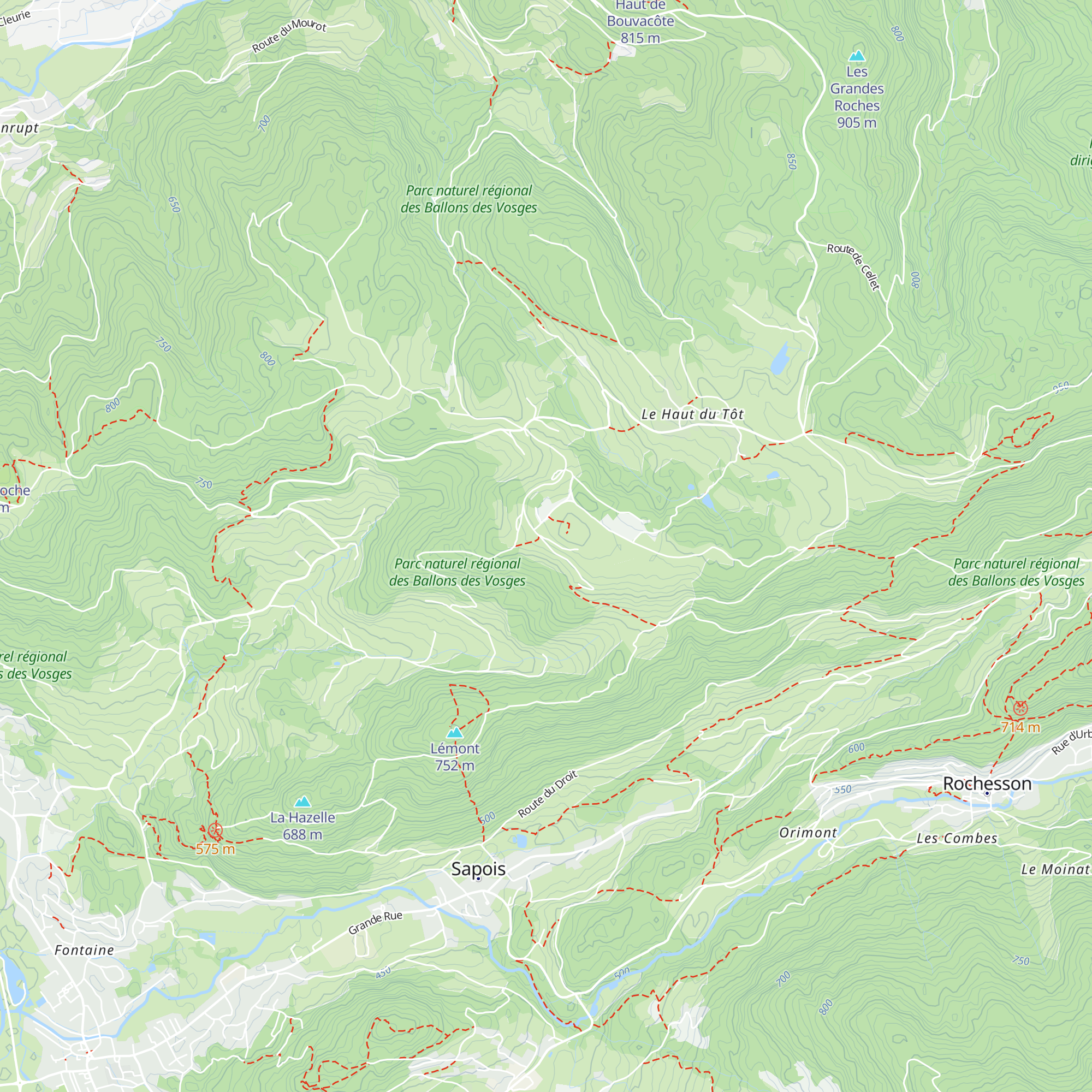 Gîtes Lebedel map