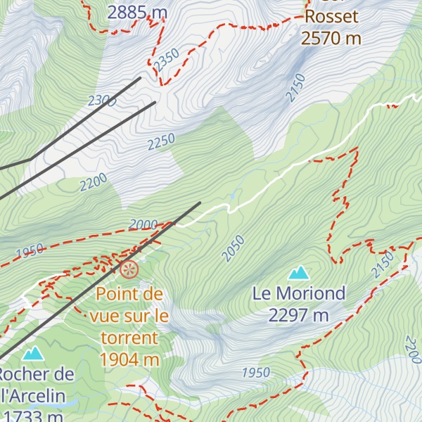 Map of Refuge des Barmettes