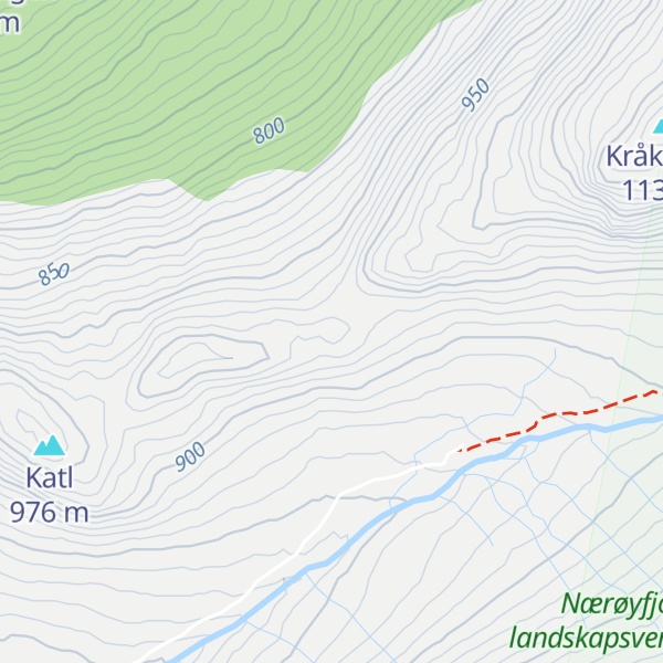 Map of Sletttedalsskaret