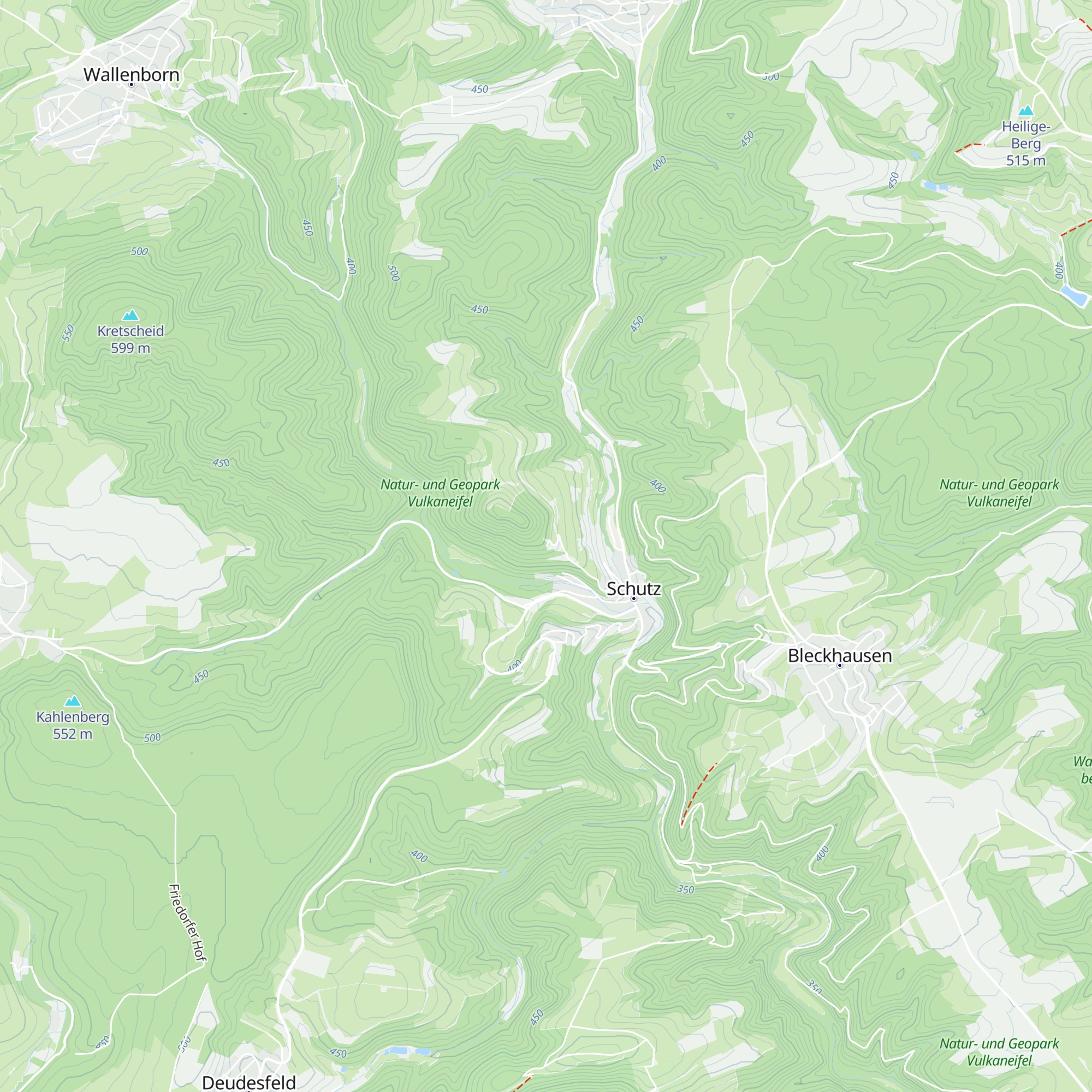 Schutzhütte Burberg map