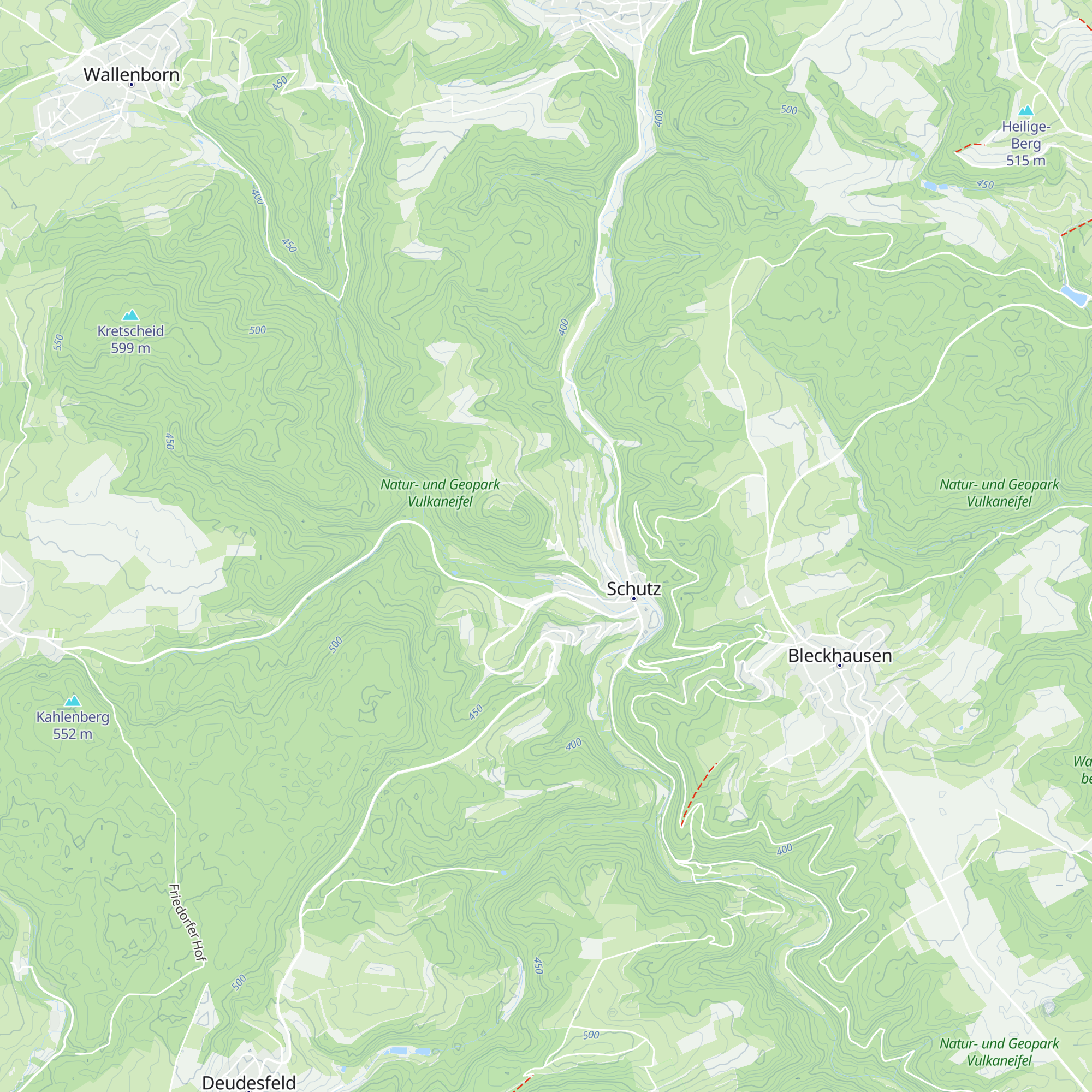 Schutzhütte Burberg map