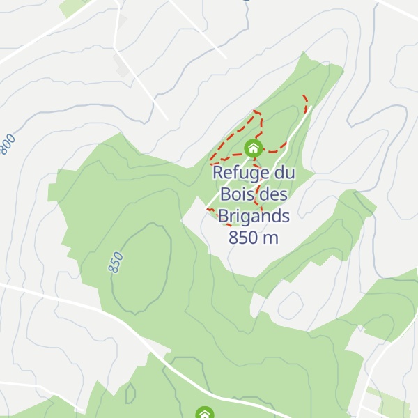 Map of Refuge des Brigands