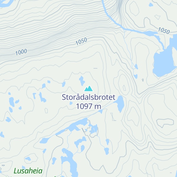 Map of Storådalsbrotet