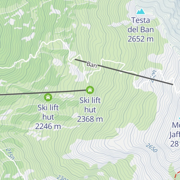 Map of Ski lift hut