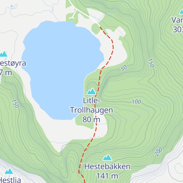 Map of Litle-Trollhaugen