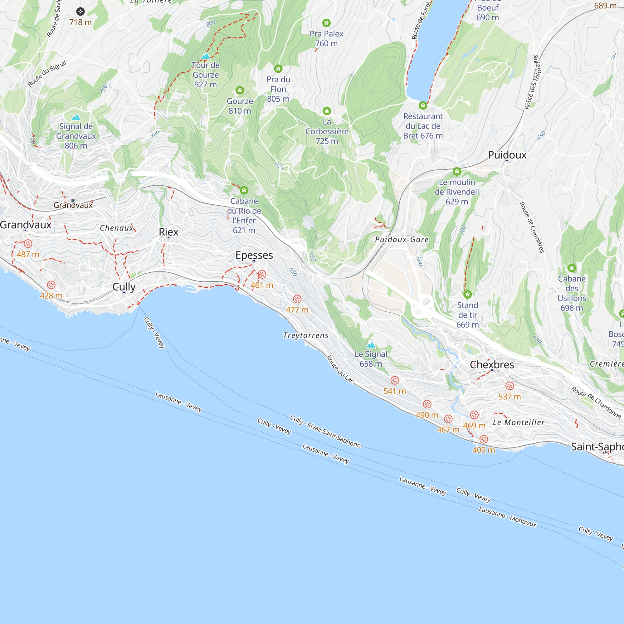 La Crochettaz & Mama India map