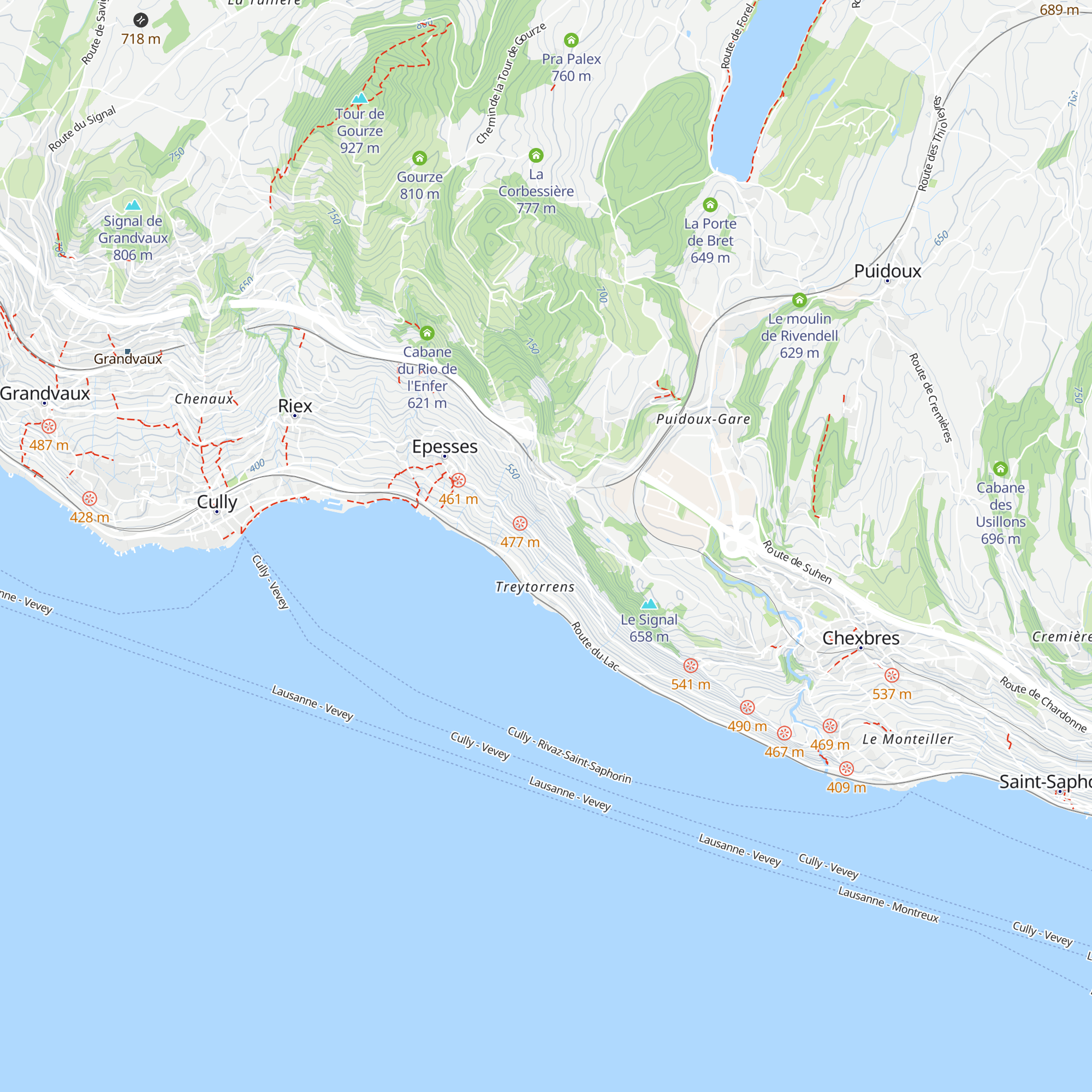 La Crochettaz & Mama India map