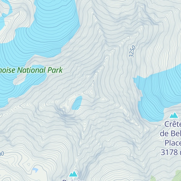 Map of Dent Parrachée