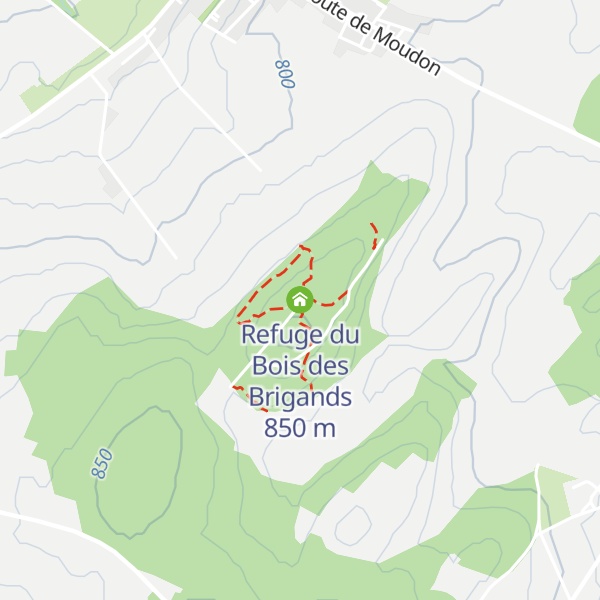 Map of Refuge du Bois des Brigands