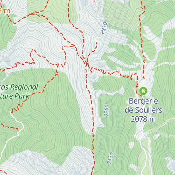 Map of Crête de Glaisette