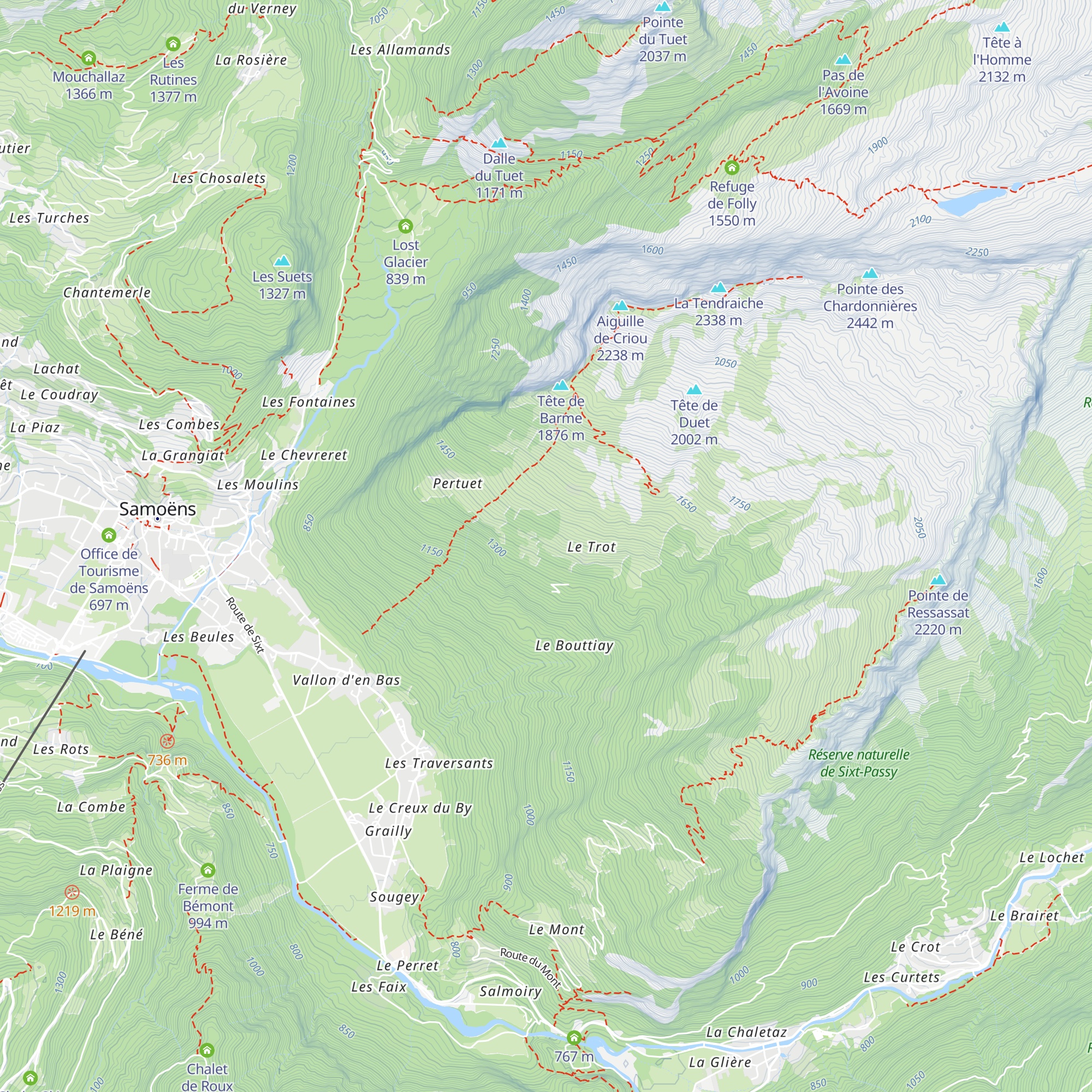 Chalet du Coudray d'en Haut map