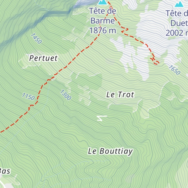 Map of Chalet du Coudray d'en Haut