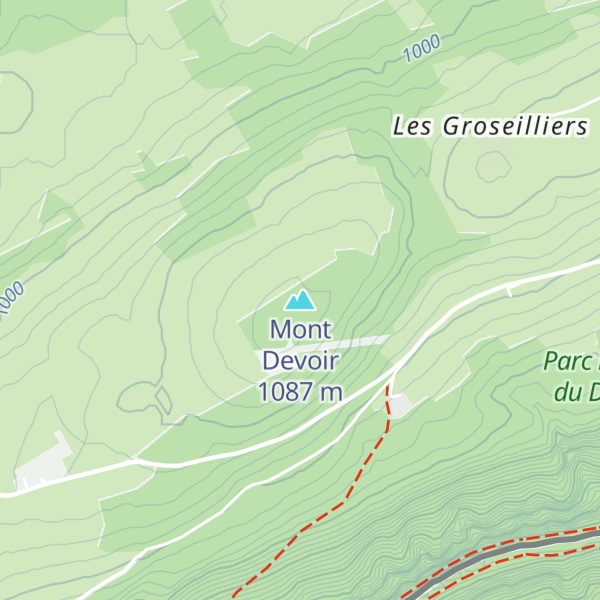 Map of Mont Devoir