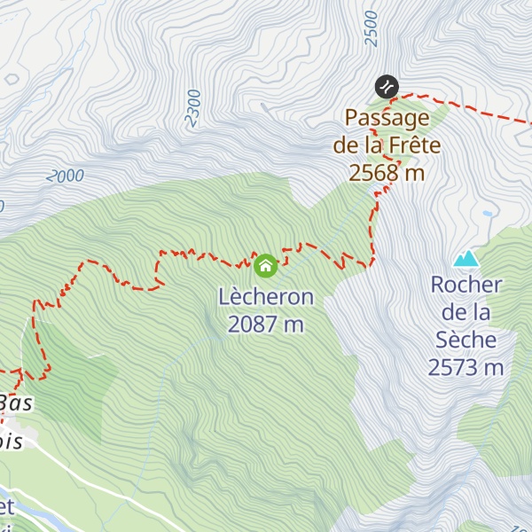 Map of Lècheron