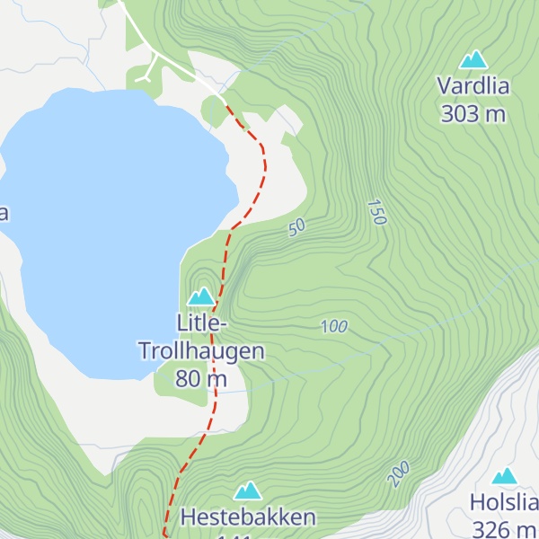 Map of Store-Trollhaugen