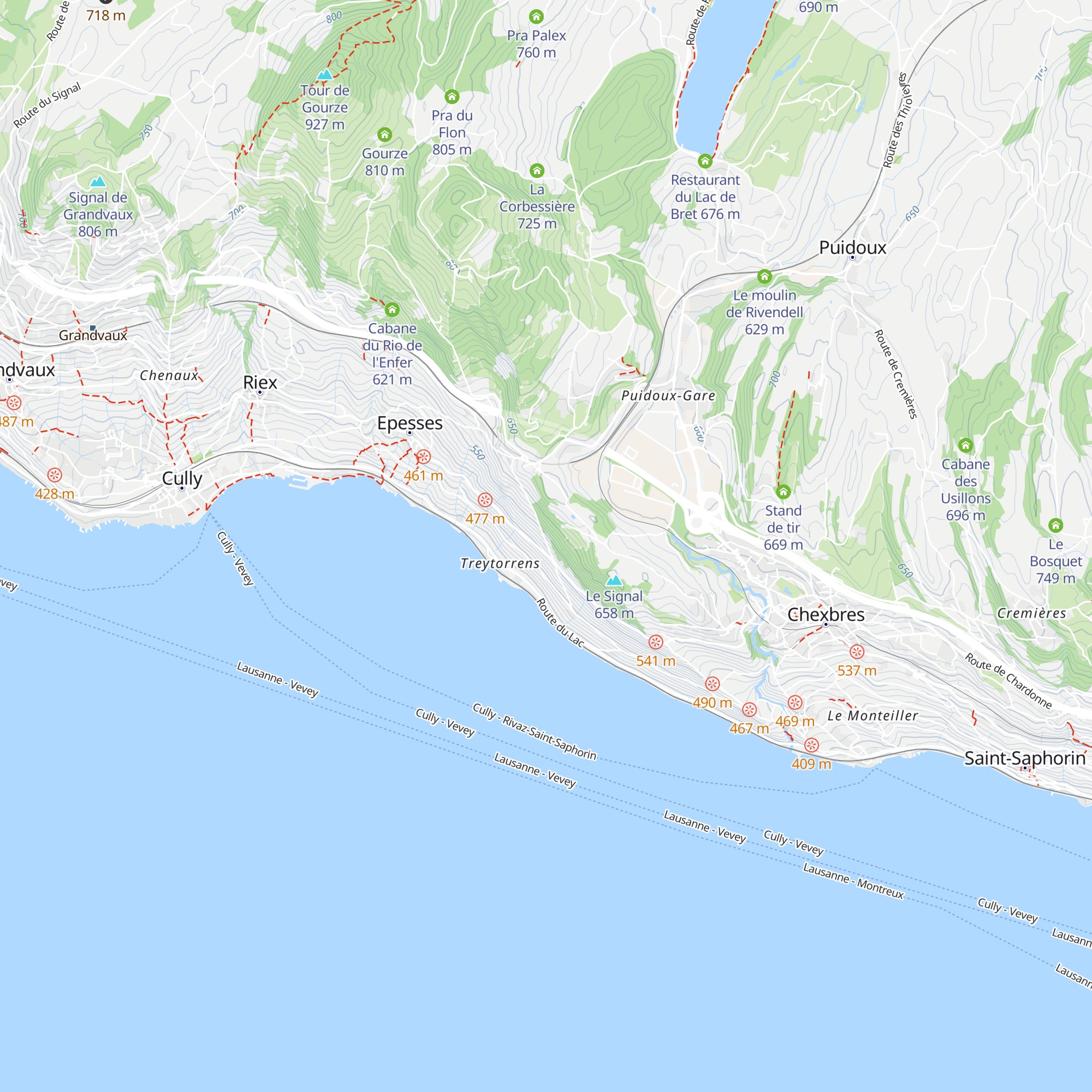 La Chapotannaz map