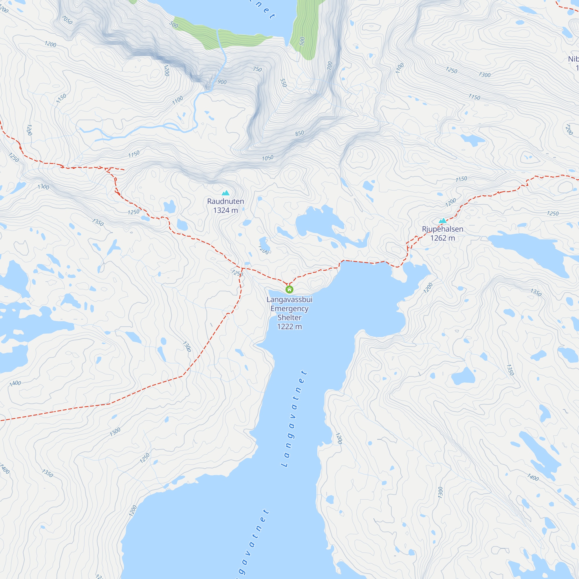Langavassbui Emergency Shelter map