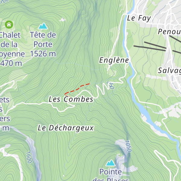 Map of Chalet de Vers le Pont