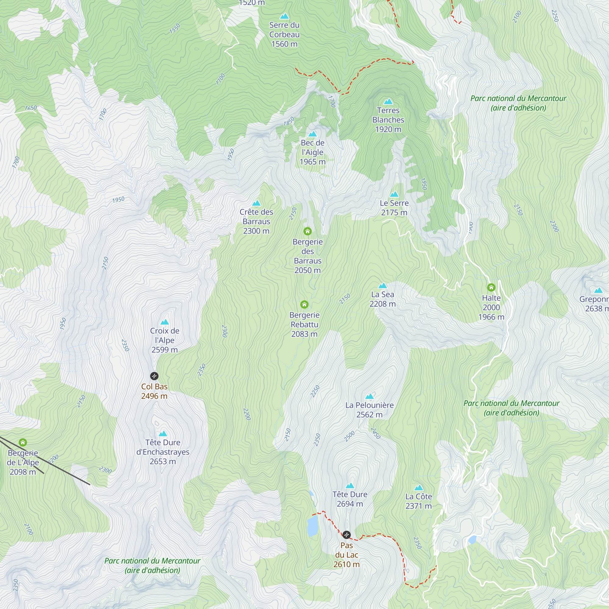 Bergerie Rebattu map
