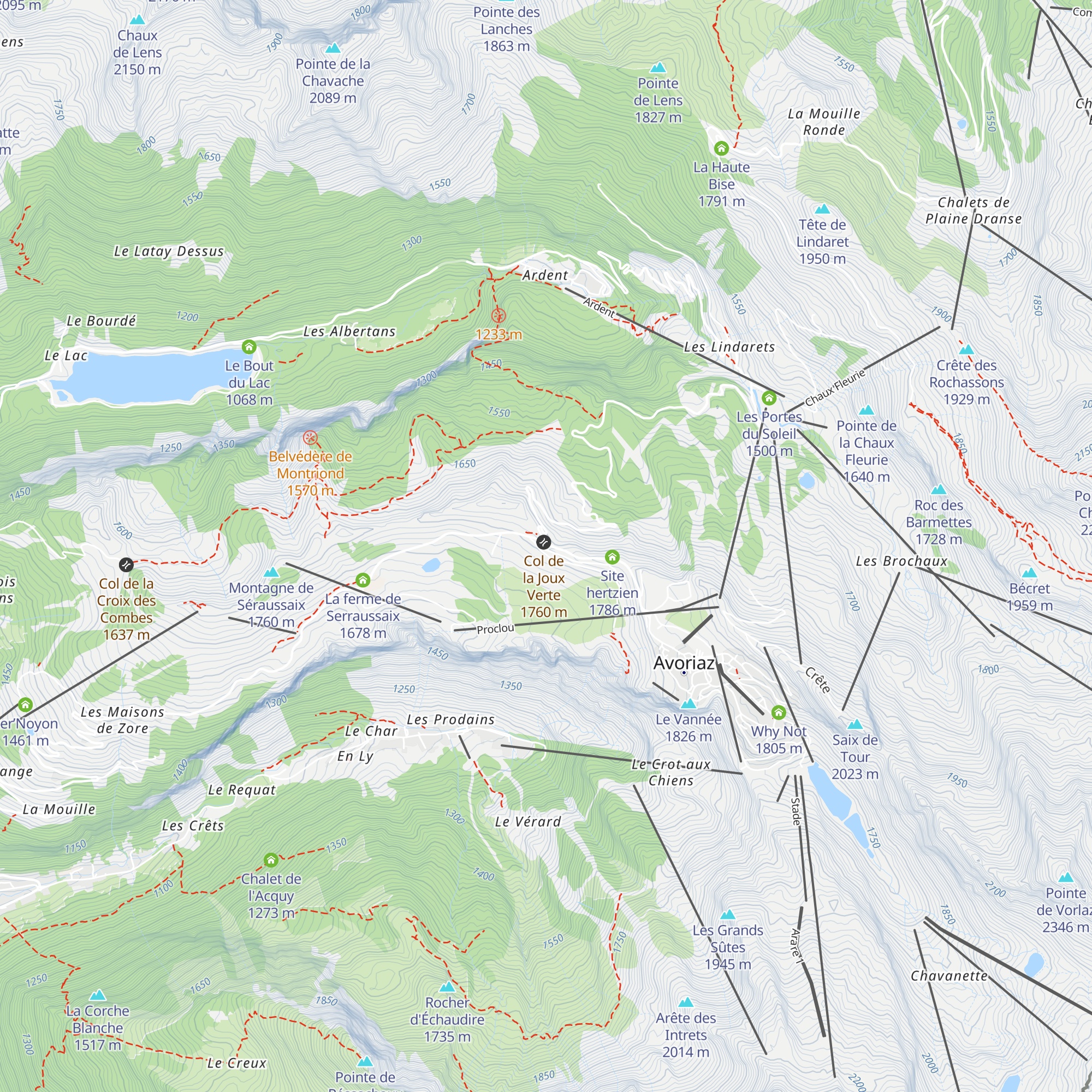 Restaurant du Col de la Joux Verte map