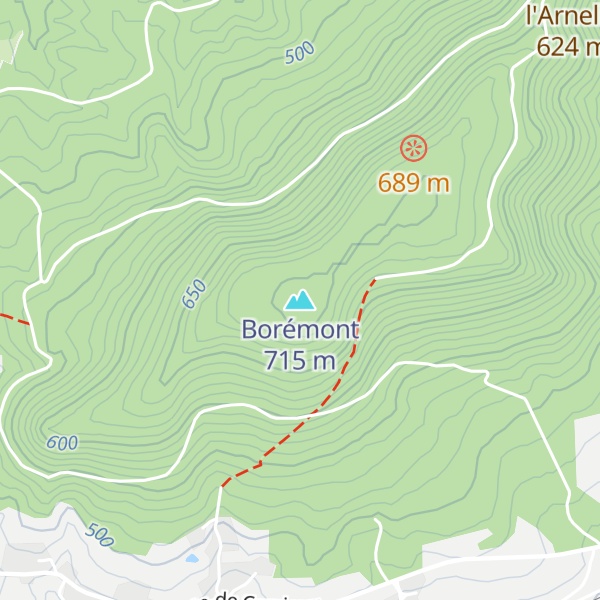 Map of Borémont
