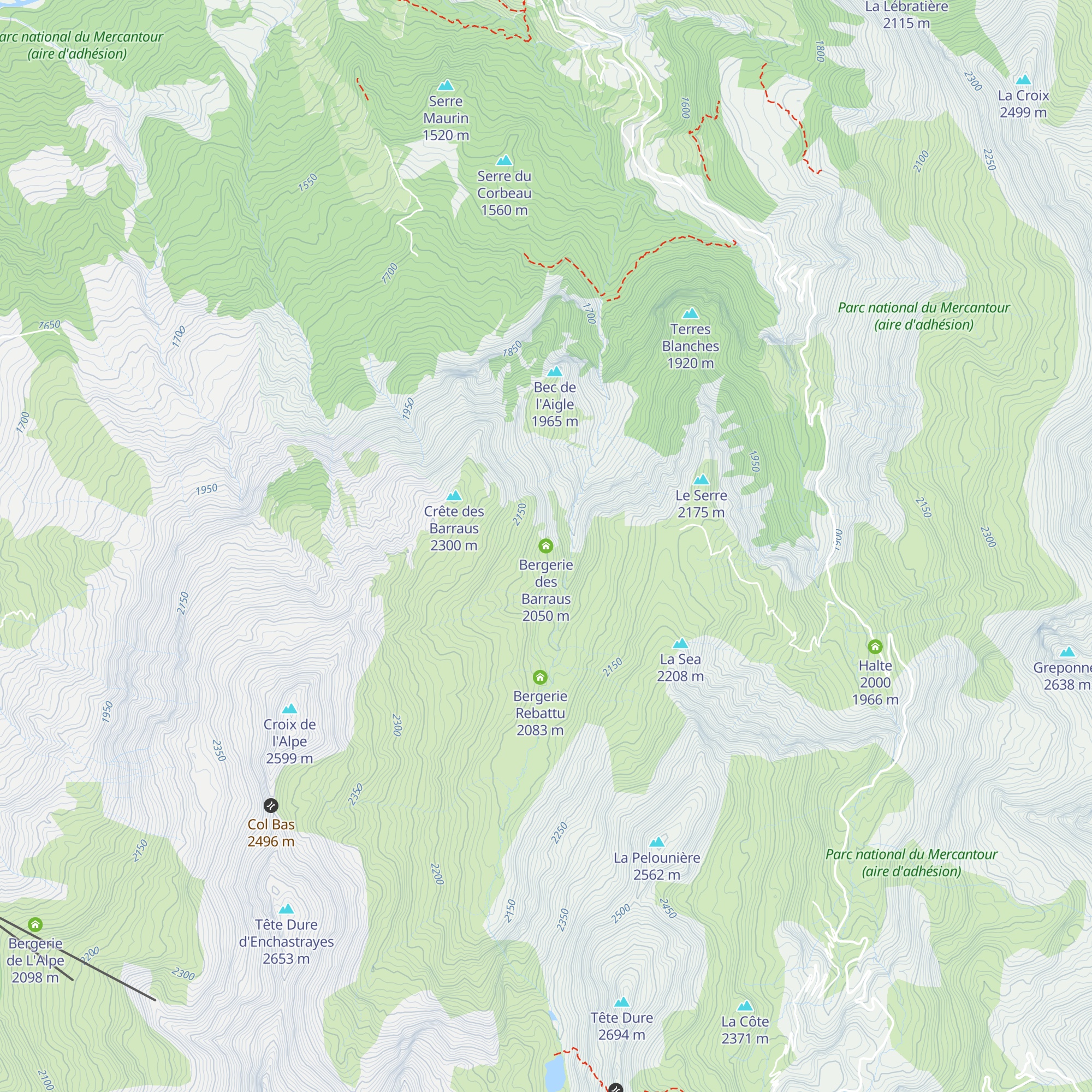 Bergerie des Barraus map