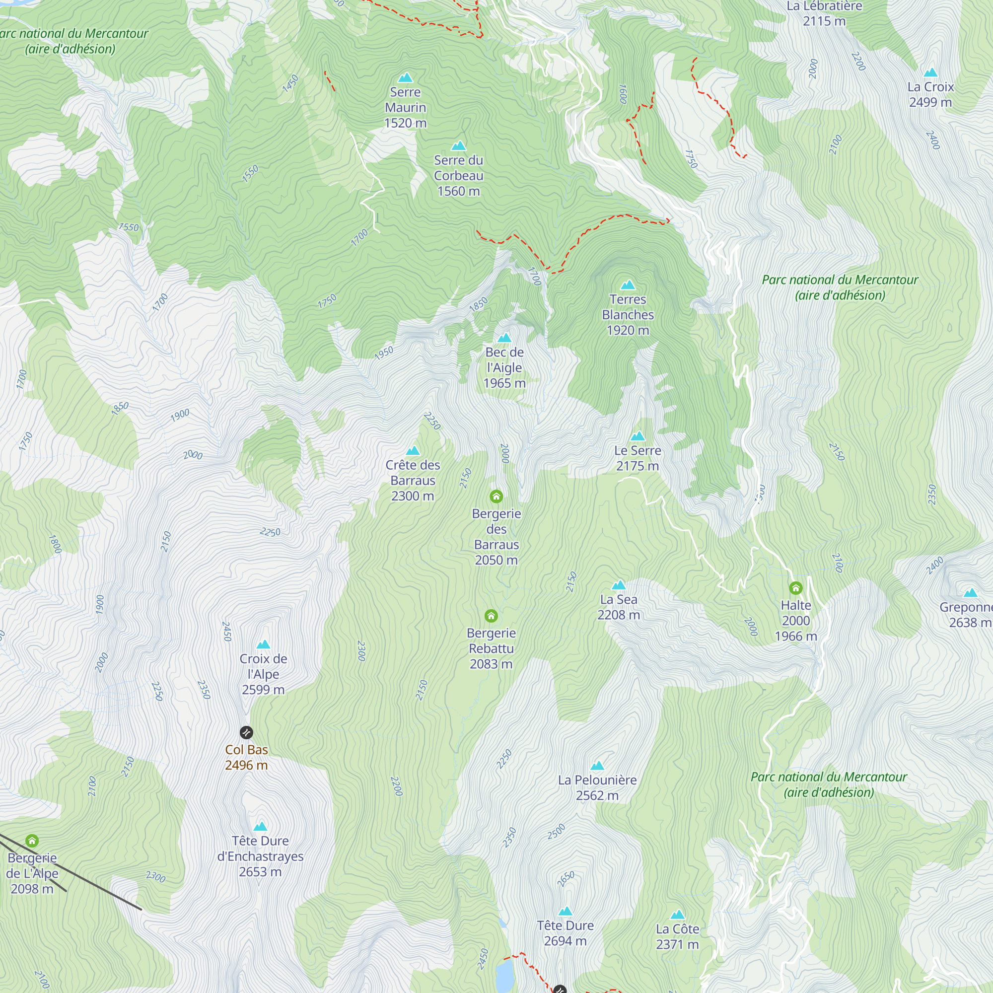 Bergerie des Barraus map