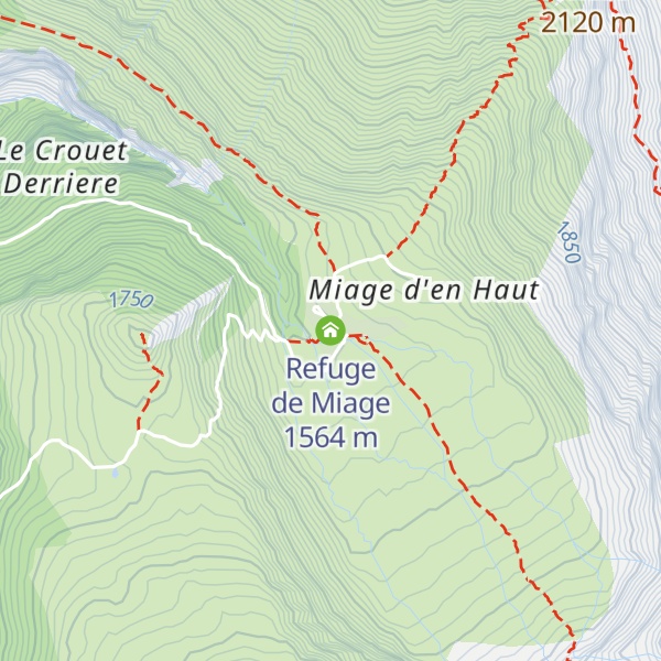 Map of Refuge de Miage