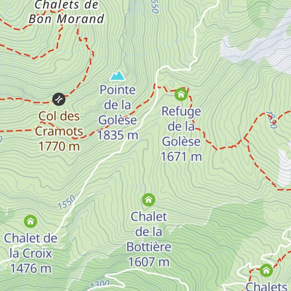 Map of Chalets de l'Abérieu